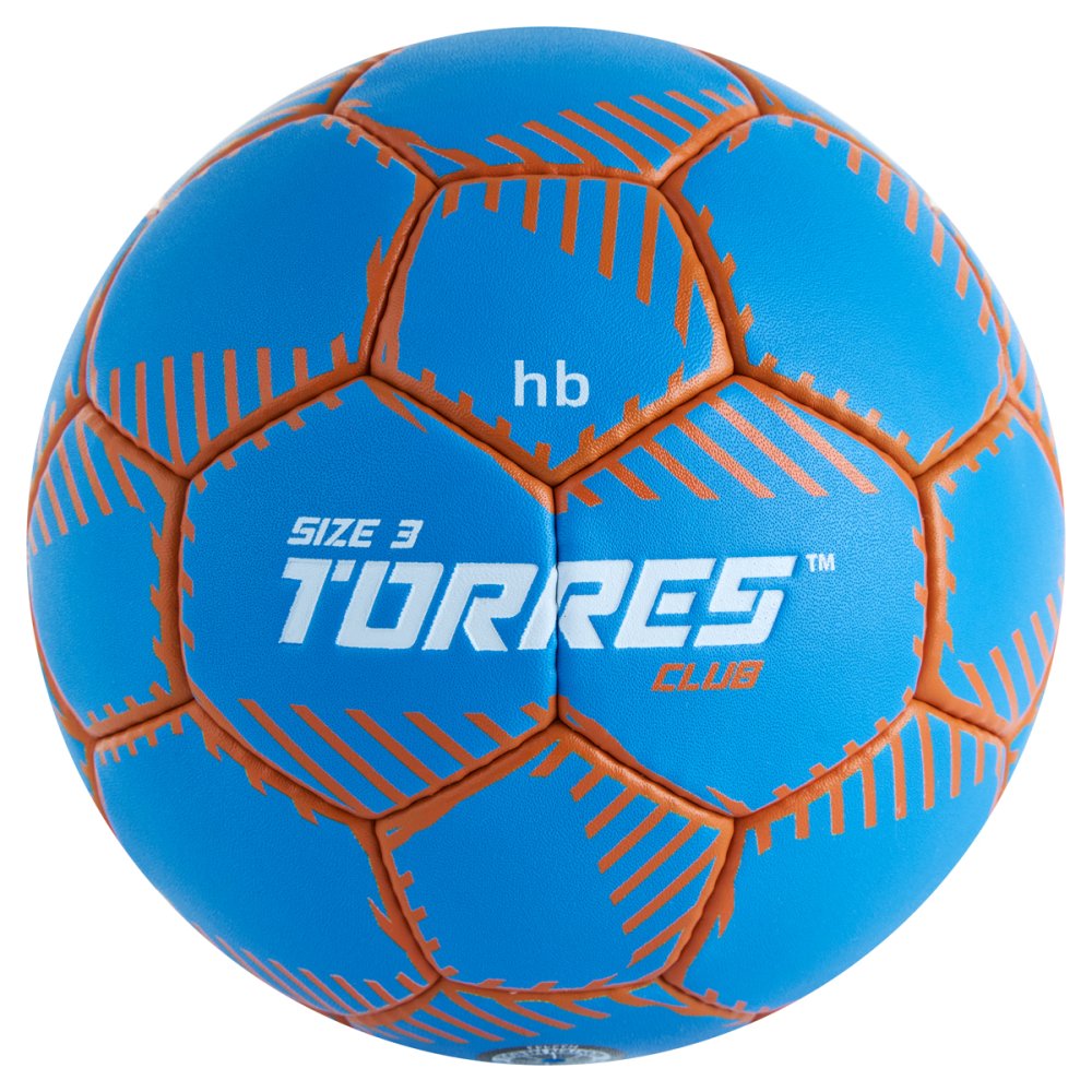 Мяч гандбольный TORRES Club, Размер 3, Цвет Синий