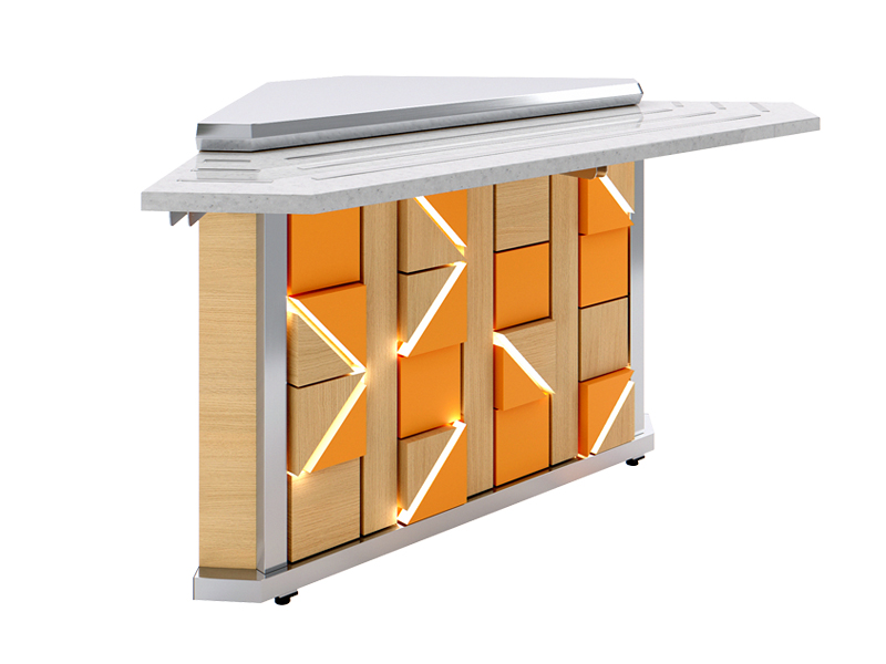 Модуль угловой наружный Luxstahl УН-90 (БЕЗ НАПРАВЛЯЮЩИХ) Premium