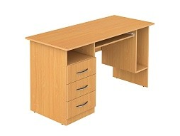 Стол для учителя компьютерный 1-тумбовый 1400 мм (мод.3)