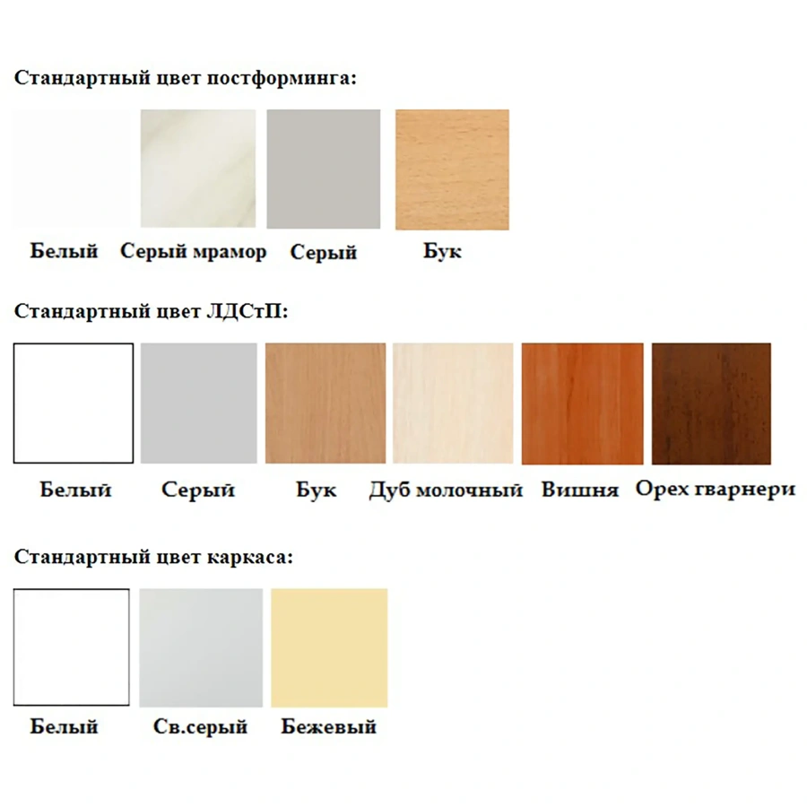 Тумба стационарная ТС-3 (400х600х750) (постформинг серый, ЛДСП белый, каркас белый)
