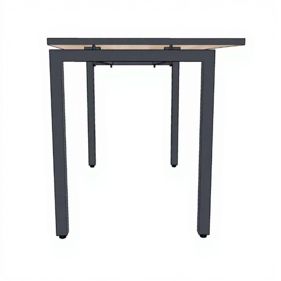 Офисный стол «НОРДЕН» с вырезом 1200x700 подстолье П 60x30 столешница 22 мм