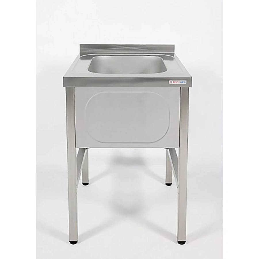 Ванна моечная односекционная цельнотянутая с бортом ВМЦ-1/7/7-Б