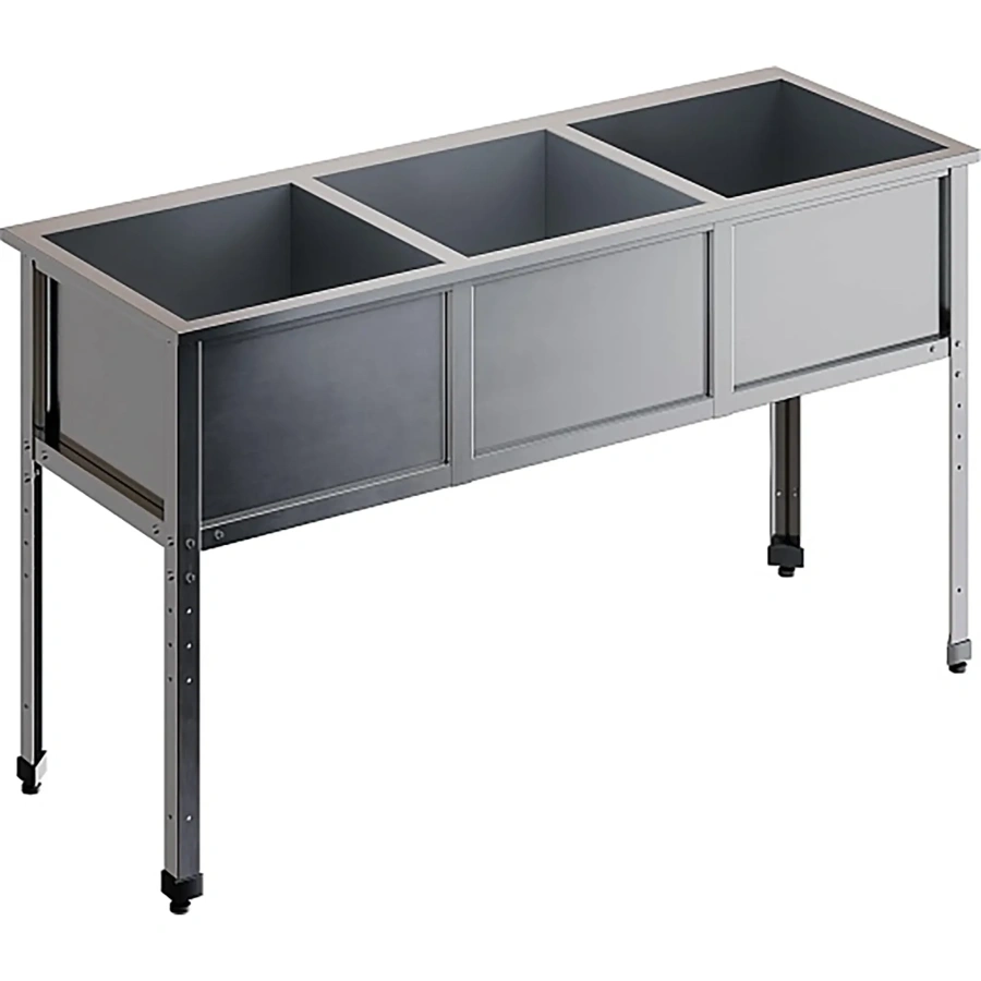 Ванна моечная трехсекционная ВМС-3/4-ЭЦ