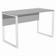 Стол для врача рабочий СрТ-2.01 (1400х600х750) (ЛДСП серый, каркас белый)