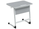 Стол 1-местный школьный 3-5 г/р "Нова" с наклоном столешницы 0-15° (серый, м/к белый)