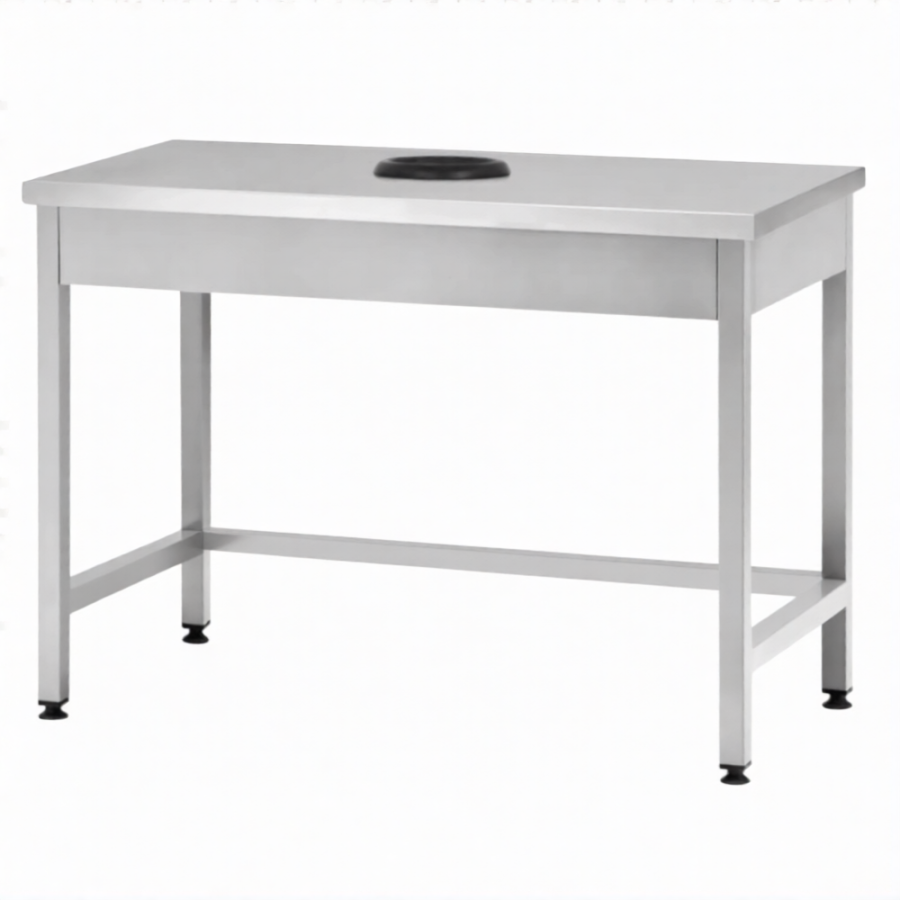 Стол производственный СПРп - 860х1000х700 «Profi Ral», сбор отходов (полка-обвязка)