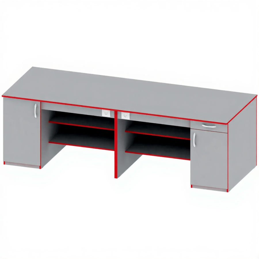 Стол демонстрационный для кабинета физики ПР-ТР-7, Серый