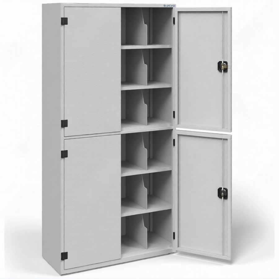 Шкаф для 24 противогазов ХПГ-24, 4 дверцы (1704х850х350)